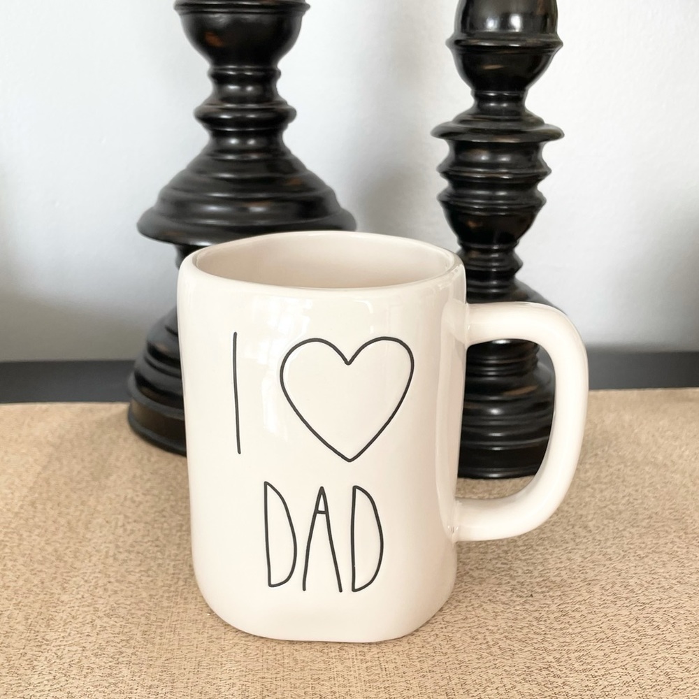 🆕Rae Dunn I ♥️ DAD Ceramic Mug - Picture 1 of 1